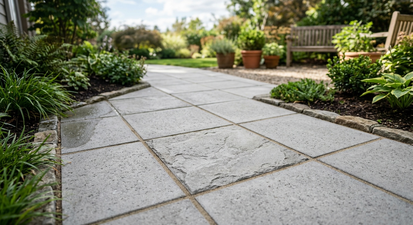 Concrete patio upgrade